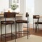Best Choice Products Set of 2 Faux Leather Counter Stools for Kitchen Island and Dining w/ Metal Frame